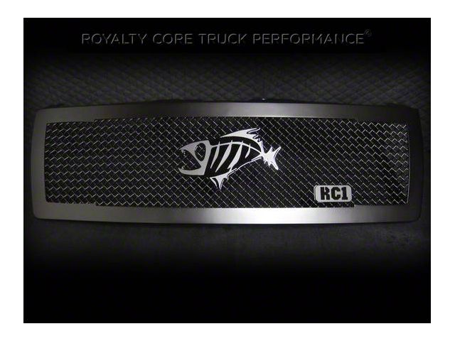 Royalty Core RC1 Upper Replacement Grille; Satin Black (08-10 Jeep Grand Cherokee WK)