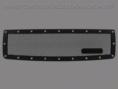 Royalty Core RCR Race Line Upper Grille Insert; Satin Black (05-07 Jeep Grand Cherokee WK)