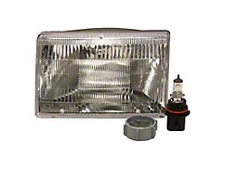 Replacement Halogen Headlight; Chrome Housing; Clear Lens; Driver Side (93-98 Jeep Grand Cherokee ZJ)