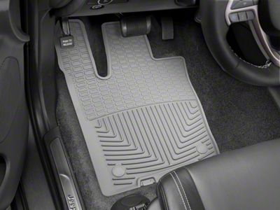 Weathertech All-Weather Front Rubber Floor Mats; Gray (16-21 Jeep Grand Cherokee WK2)