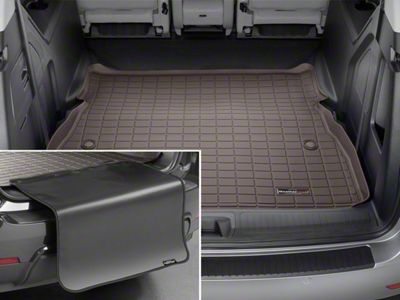 Weathertech DigitalFit Cargo Liner with Bumper Protector; Behind 2nd Row; Cocoa (22-24 Jeep Grand Cherokee WL w/ Plastic Passenger Side Rear Wheel Well)