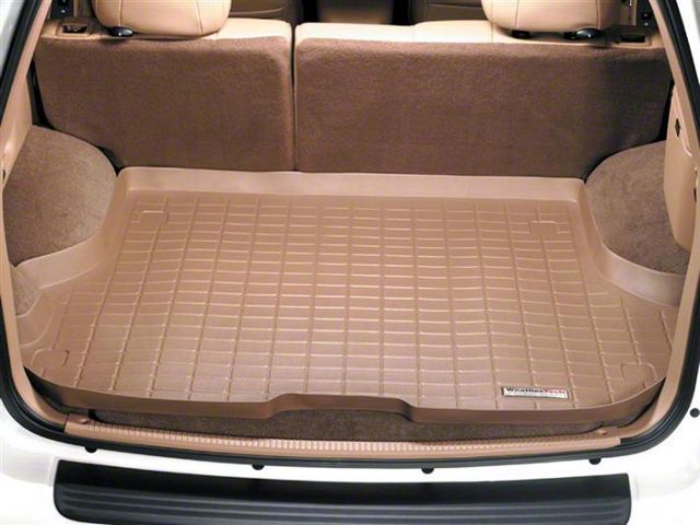 Weathertech DigitalFit Cargo Liner with Bumper Protector; Behind 2nd Row; Tan (99-04 Jeep Grand Cherokee WJ)