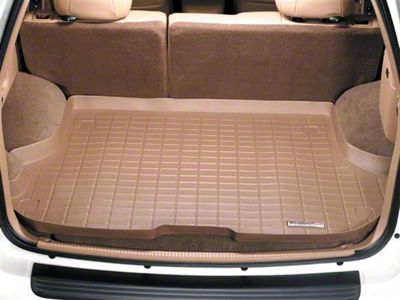 Weathertech DigitalFit Cargo Liner with Bumper Protector; Behind 2nd Row; Tan (99-04 Jeep Grand Cherokee WJ)