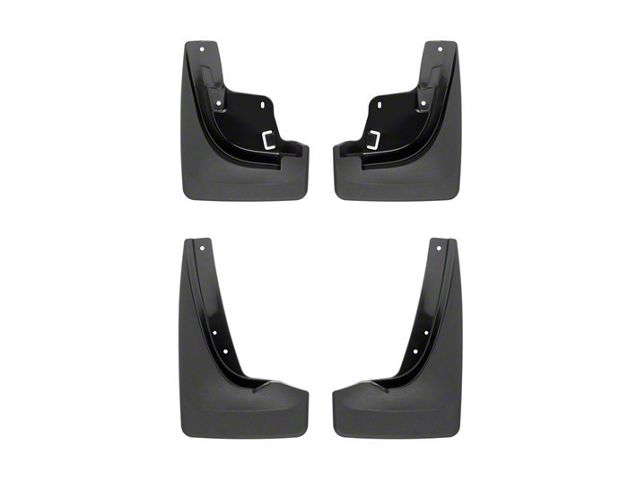 Weathertech No-Drill Mud Flaps; Front and Rear; Black (11-21 Jeep Grand Cherokee WK2 w/ Factory Fender Flares)