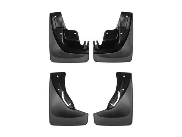 Weathertech No-Drill Mud Flaps; Front and Rear; Black (11-21 Jeep Grand Cherokee WK2 w/ Factory Lip Molding)