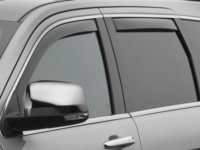 Weathertech Side Window Deflectors; Front and Rear; Dark Smoke (11-24 Jeep Grand Cherokee WK2 & WL)
