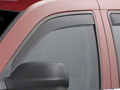 Weathertech Side Window Deflectors; Front; Dark Smoke (05-10 Jeep Grand Cherokee WK)