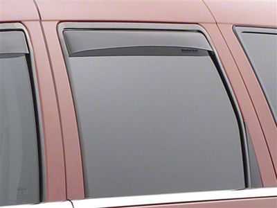 Weathertech Side Window Deflectors; Rear; Dark Smoke (05-10 Jeep Grand Cherokee WK)