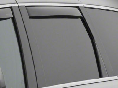 Weathertech Side Window Deflectors; Rear; Dark Smoke (11-24 Jeep Grand Cherokee WK2 & WL)
