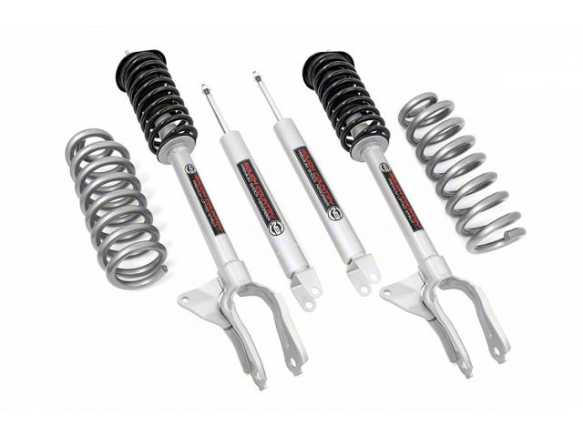 Rough Country 2.50-Inch Suspension Lift Kit with N3 Struts (16-21 AWD V6 Jeep Grand Cherokee WK2 w/o Air Ride Suspension)
