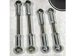 Airlinks Suspension Adjustable Lowering Links; Front and Rear (18-21 Jeep Grand Cherokee WK2 w/ Air Ride Adaptive Suspension)