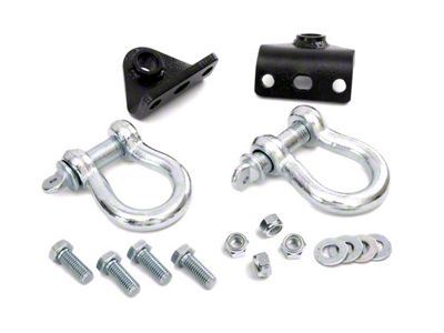 Rough Country D-Ring Shackles and Mounts for Rough Country Front Bumper and Winch Plates (93-98 Jeep Grand Cherokee ZJ)