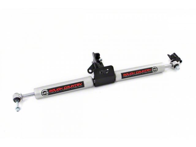 Rough Country Dual N3 Steering Stabilizer for 4-Inch Lift (99-04 Jeep Grand Cherokee WJ)
