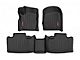 Rough Country Heavy Duty Front and Rear Floor Mats; Black (13-16 Jeep Grand Cherokee WK2 w/ Factory Hook Style Floor Mat Connectors)