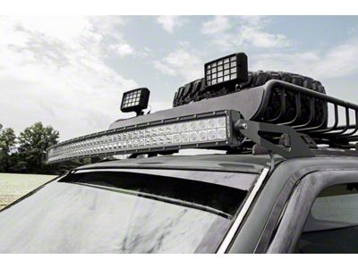 Rough Country Upper Windshield Light Mounts for 50-Inch Curved LED Light Bar (93-98 Jeep Grand Cherokee ZJ)