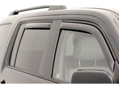 In-Channel Ventvisor Window Deflectors; Front and Rear; Dark Smoke (05-10 Jeep Grand Cherokee WK)