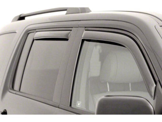 In-Channel Ventvisor Window Deflectors; Front and Rear; Dark Smoke (11-21 Jeep Grand Cherokee WK2)