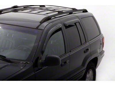 Ventvisor Window Deflectors; Front and Rear; Dark Smoke (99-04 Jeep Grand Cherokee WJ)