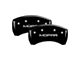MGP Brake Caliper Covers with MOPAR Logo; Black; Front and Rear (05-10 Jeep Grand Cherokee WK, Excluding SRT8)