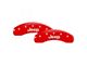 MGP Brake Caliper Covers with Jeep Logo; Red; Front and Rear (99-02 Jeep Grand Cherokee WJ)