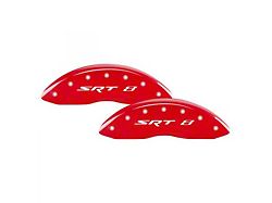MGP Brake Caliper Covers with SRT 8 Logo; Red; Front and Rear (11-21 Jeep Grand Cherokee WK2, Excluding SRT8 & Trackhawk)