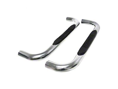 E-Series 3-Inch Nerf Side Step Bars; Stainless Steel (11-17 Jeep Grand Cherokee WK2 w/o Factory Skirt Cladding)