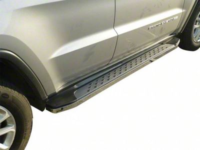 F2 Style Running Boards; Polished (11-21 Jeep Grand Cherokee WK2)