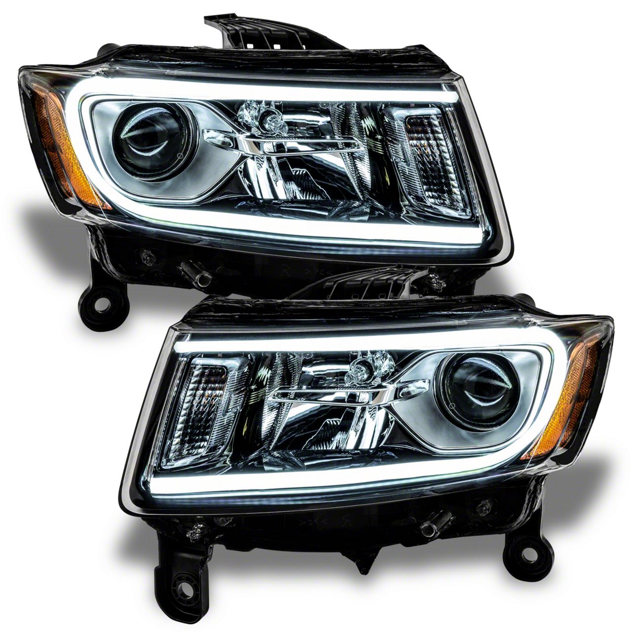 HIPATU Car Headlight Clear Lens Cover For Jeep Grand Cherokee 2014-2020