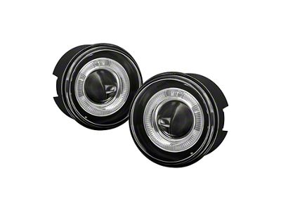 Halo Projector Fog Lights with Switch; Clear (05-09 Jeep Grand Cherokee WK)