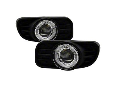 Halo Projector Fog Lights with Switch; Clear (99-04 Jeep Grand Cherokee WJ, Excluding Overland)