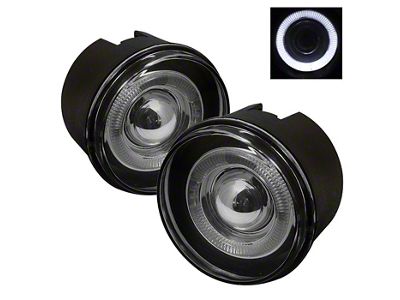 Halo Projector Fog Lights with Switch; Smoked (05-09 Jeep Grand Cherokee WK)