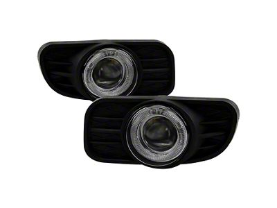 Halo Projector Fog Lights with Switch; Smoked (99-04 Jeep Grand Cherokee WJ, Excluding Overland)