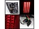 LED Tail Lights; Chrome Housing; Red Clear Lens (07-10 Jeep Grand Cherokee WK)