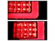 Light Bar LED Tail Lights; Black Housing; Clear Lens (07-10 Jeep Grand Cherokee WK)