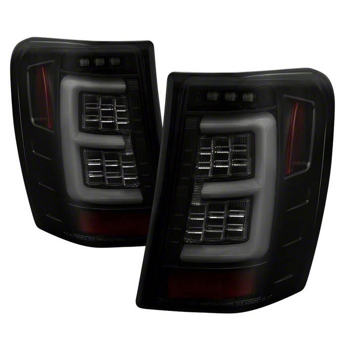 For 2014-21 Jeep Grand Cherokee Red Black Smoke Lens LED
