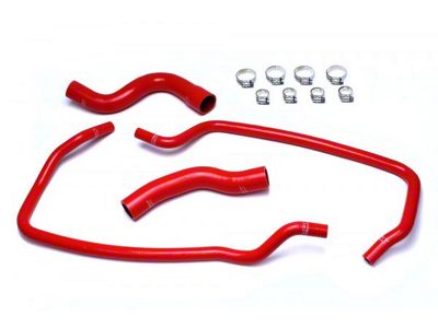 HPS Silicone Heater Coolant Hose Kit; Red (01-04 4.7L Jeep Grand Cherokee WJ)