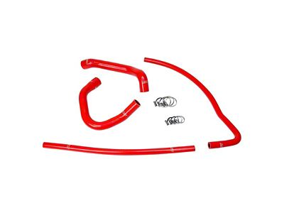 HPS Silicone Radiator and Heater Coolant Hose Kit; Red (93-98 4.0L Jeep Grand Cherokee ZJ)