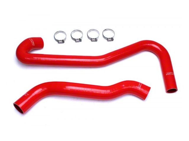 HPS Silicone Radiator Coolant Hose Kit; Red (09-10 Jeep Grand Cherokee WK SRT8)