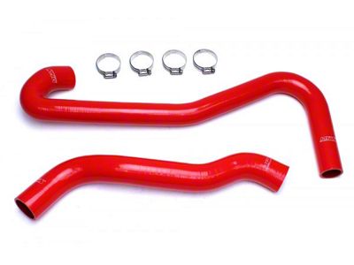 HPS Silicone Radiator Coolant Hose Kit; Red (09-10 Jeep Grand Cherokee WK SRT8)