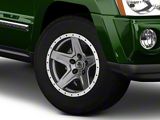 Mammoth Boulder Simulated Beadlock Style Charcoal Wheel; 17x9; -6mm Offset (05-10 Jeep Grand Cherokee WK, Excluding SRT8)