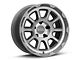 Black Rhino Chase Brushed Gunmetal Wheel; 17x9.5 (05-10 Jeep Grand Cherokee WK, Excluding SRT8)