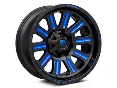 Fuel Wheels Hardline Gloss Black with Blue Tinted Clear Wheel; 20x10 (22-23 Jeep Grand Cherokee WL)