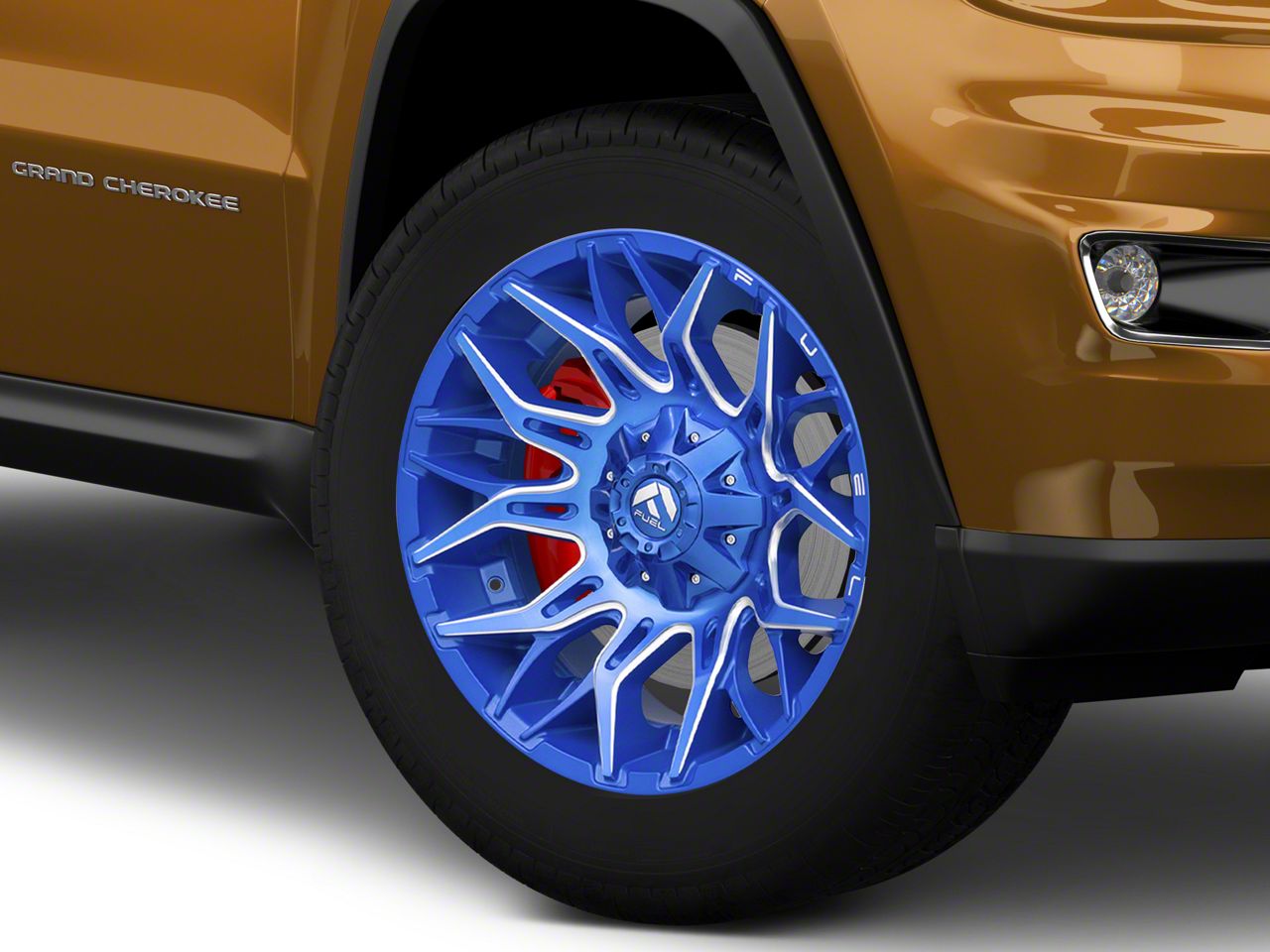 Fuel Wheels Jeep Grand Cherokee Twitch Anodized Blue Milled Wheel