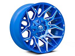 Fuel Wheels Twitch Anodized Blue Milled Wheel; 20x10 (11-21 Jeep Grand Cherokee WK2)