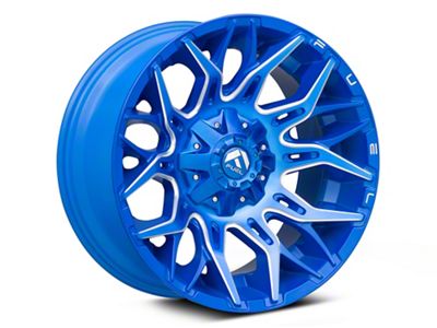 Fuel Wheels Twitch Anodized Blue Milled Wheel; 20x10 (11-21 Jeep Grand Cherokee WK2)