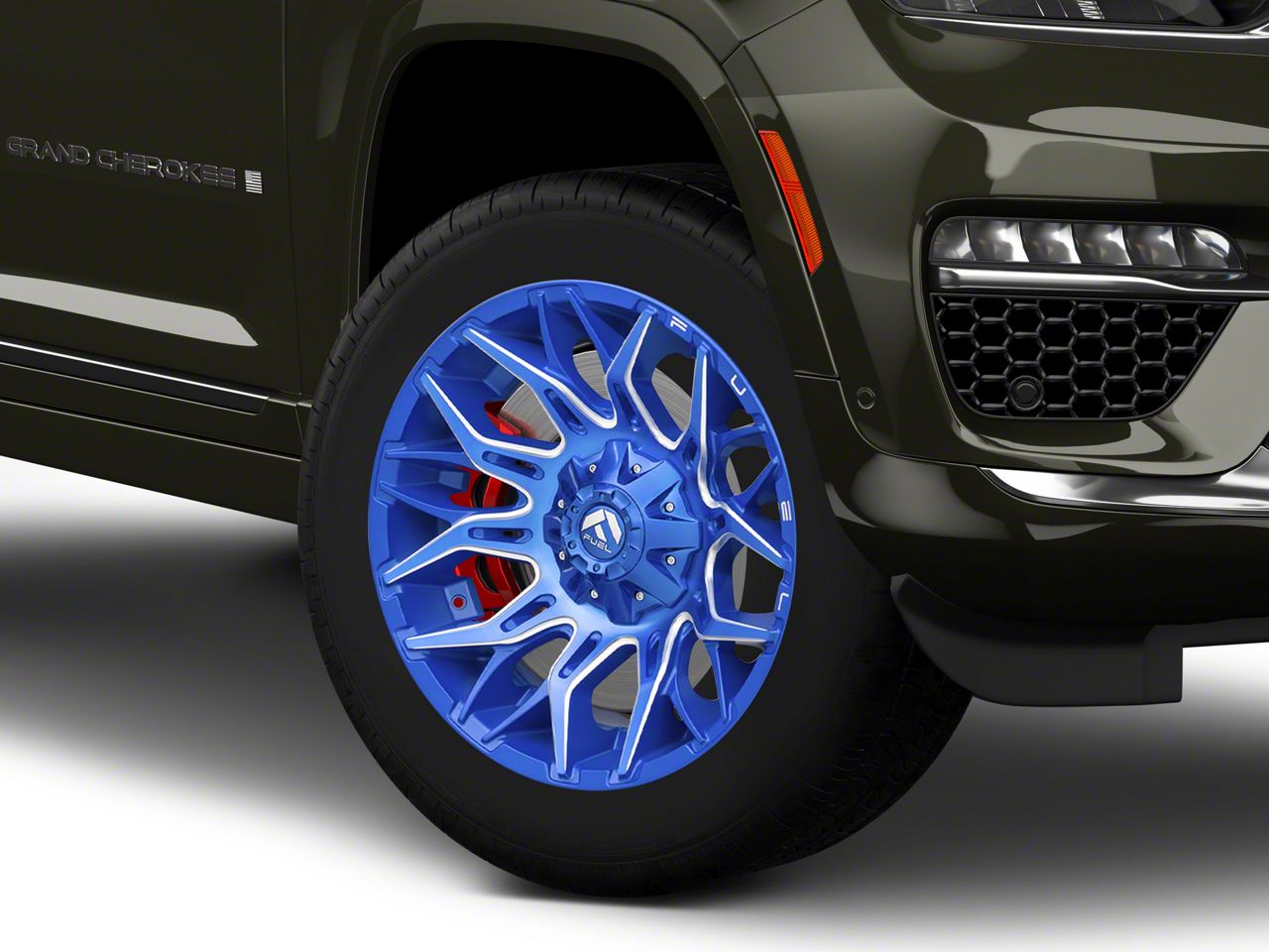 Fuel Wheels Jeep Grand Cherokee Twitch Anodized Blue Milled Wheel