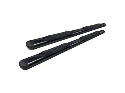4-Inch Oval Side Step Bars; Black (11-21 Jeep Grand Cherokee WK2, Excluding High Altitude, Limited X, SRT, Summit, Trackhawk & Trailhawk)