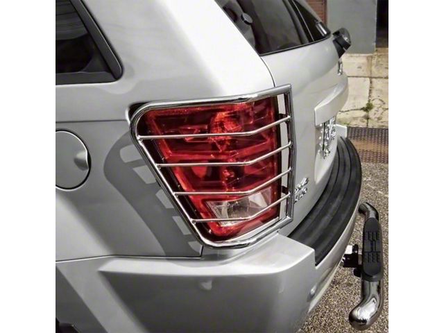 Tail Light Guards; Stainless Steel (05-10 Jeep Grand Cherokee WK)