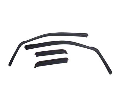 EGR In-Channel Window Visors; Front and Rear; Dark Smoke (11-21 Jeep Grand Cherokee WK2)