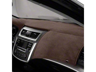 Covercraft VelourMat Custom Dash Cover; Cocoa (22-24 Jeep Grand Cherokee WL w/ Heads Up Display, Excluding 4xe)